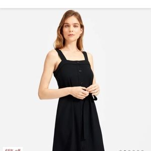 Everlane Go Weave Picnic Dress in black
